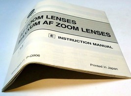 Minolta Maxxum Lens Guide Instruction Manual E English 28-80mm 50mm f1.7 AF - $16.98