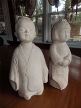 Vintage Boy &amp; Girl Asian Children Statues Austin Products 1991 12&quot; Heavy... - £37.98 GBP