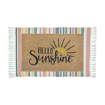 Mainstays Outdoor Sunshine Coir and Stripe Layering Doormat Set, 2 Piece... - £30.82 GBP