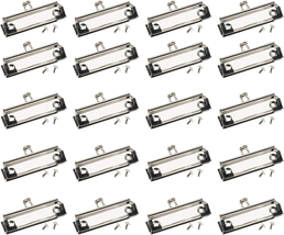 Juvale 20-Pack Mountable Clipboard Clips with Screws - 4 Inch Metal Clamp with R - £15.52 GBP