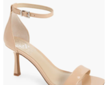 Vince Camuto Enella Nude patent Open Toe Stiletto Heel Sandals Womens Sz 8 - £22.84 GBP