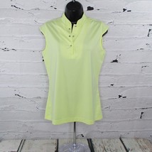 Daily Sports Women Size Small (4/6) Loren Golf Polo Shirt Cap Sleeves Yellow EUC - £14.24 GBP
