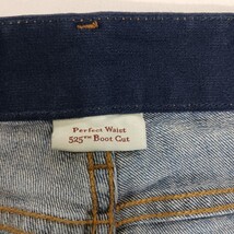 Levi’s 525 Perfect Waist Boot Cut Jeans Women’s Blue Stretch Size 12 M (30×30) image 5