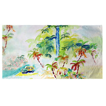 Betsy Drake Colorful Palms Beach Towel - £55.38 GBP