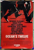 Ocean&#39;s 12 Twelve Original DS Movie Poster 2004 27 x 40 - $6.79