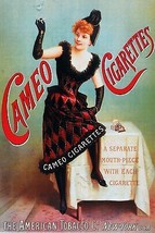 3056.Cameo Cigarettes Pinup POSTER.Home Bar Cigar Room Art Nouveau decoration - £13.74 GBP+