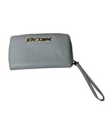 Betsey Johnson Gray Wristlet Wallet with Strap Zip Around Credit Card Or... - $18.80