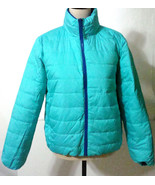 New NWOT J Crew KID Crewcuts Girls XL Reversible Puffer Coat Jacket Blue... - £124.60 GBP