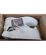 NEW New Balance 577 WW577WT Womens White Lace Up Low Top Walking Shoes S... - $69.59