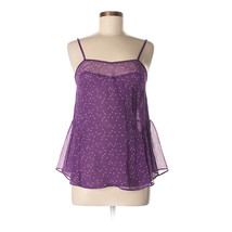 STELLA MCCARTNEY Purple SILK Star Print Camisole Top NEW NWT Med Medium - $99.00