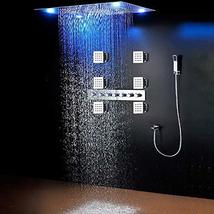 Cascada Classic Design 23&quot;x31&quot; Large shower Set with Waterfall LED rectangle rec - £2,160.37 GBP+