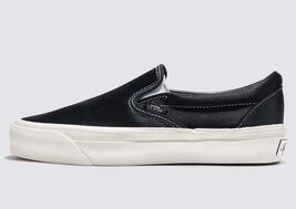 Vans Women’s Premium Black Satin Slip-on Reissue 98 LX Skate Sneakers!!(... - $71.24