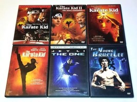 The Karate Kid 1-3, Karate Kid (Jackie Chan), The One &amp; The Young Bruce Lee DVD - £11.62 GBP