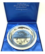 1970 Norman Rockwell Sterling Silver Bringing Home The Tree Plate w/ Box... - £275.54 GBP