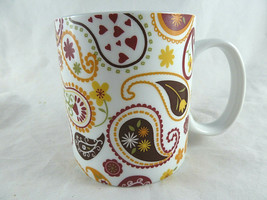 Clay Art Mug Cup Paislet multicolor Excellent Large Beautiful - $222.81 MXN