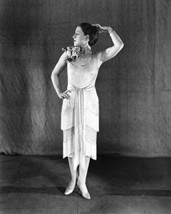 Norma Shearer posing in sleeveless dress flowers on shoulder 16x20 Canva... - £54.75 GBP