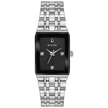 Bulova Women&#39;s Quadra Black Dial Watch - 96P202 - $232.88