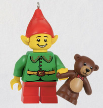 Hallmark 2021 LEGO Elf and Teddy Minifigure Keepsake Christmas Ornament New Bear - £25.76 GBP