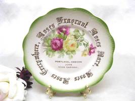 2853 Antiques Knowles Portland Oregon Rose Carnival Collector Plate - £8.82 GBP