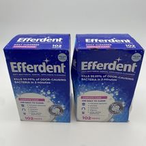 2 - EFFERDENT COMPLETE CLEAN DENTURE CLEANSER - 102 TABLETS EACH BOX - M... - €21,85 EUR