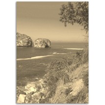 Vintage Puerto Vallarta Mexico Poster Print | Retro Puerto Vallarta Black White  - $19.99