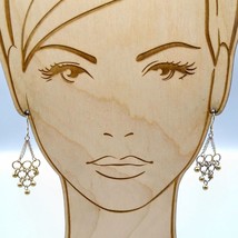 Vintage Classic Chandelier Earrings, Gold Tone Ball and Ring Dangles for Fun - £25.49 GBP
