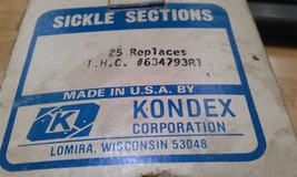 Kondex,Herschel 411-091, 634793R1 CASE/IH Sickle Sections, Box Of 25 - £47.74 GBP