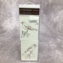 Martha Stewart Crafts- Birds- Wood Mount Rubber Stamps -Never Used - £7.35 GBP