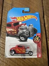 Hot Wheels 2017 HW Flames Red '32 Ford Coupe  New 6/10 Classic Car 5 Spoke - $1.96