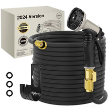 100Ft Lightweight Expandable Garden Hose Nano Rubber New Patented ,2024 Version - £48.44 GBP
