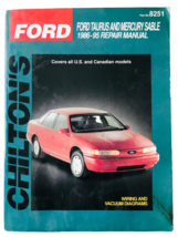 Chilton&#39;s Ford Taurus Mercury Sable 1986-95 Repair Manual 8251 Wiring &amp; Vacuum - £8.38 GBP