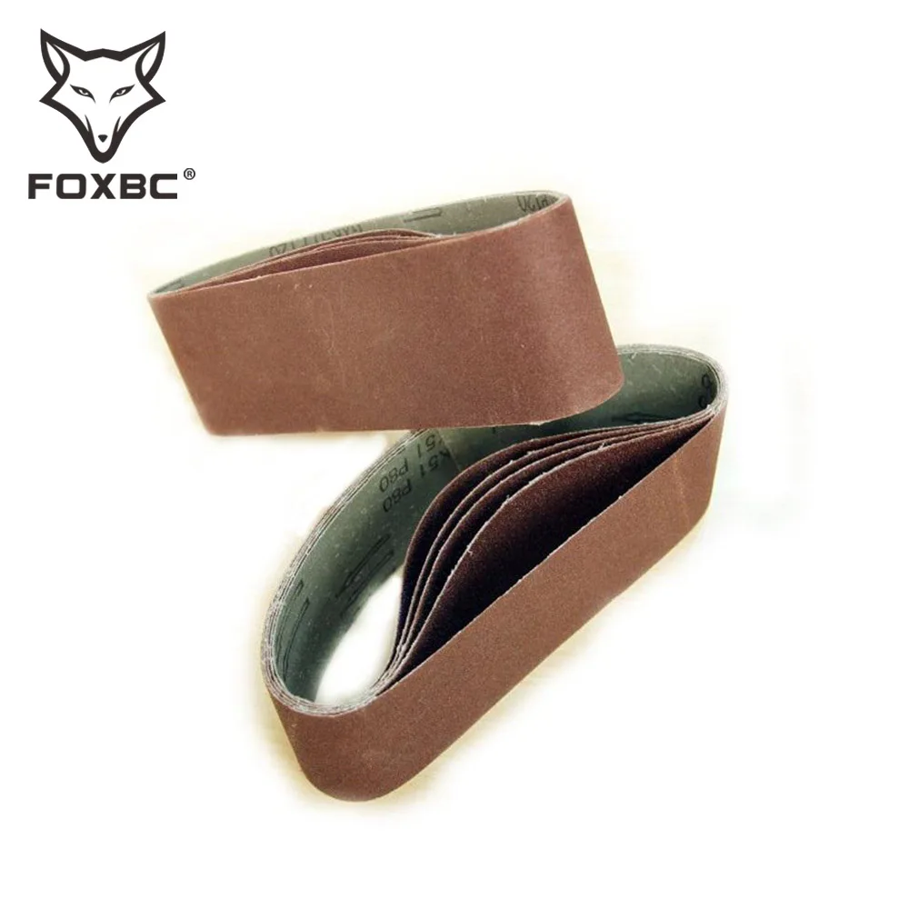 BC 5pcs 75x53m Sanding Belts Asive 3&quot;x21&quot; Sandpaper 60 80 120 240 Grit A... - $1,586.74 MXN