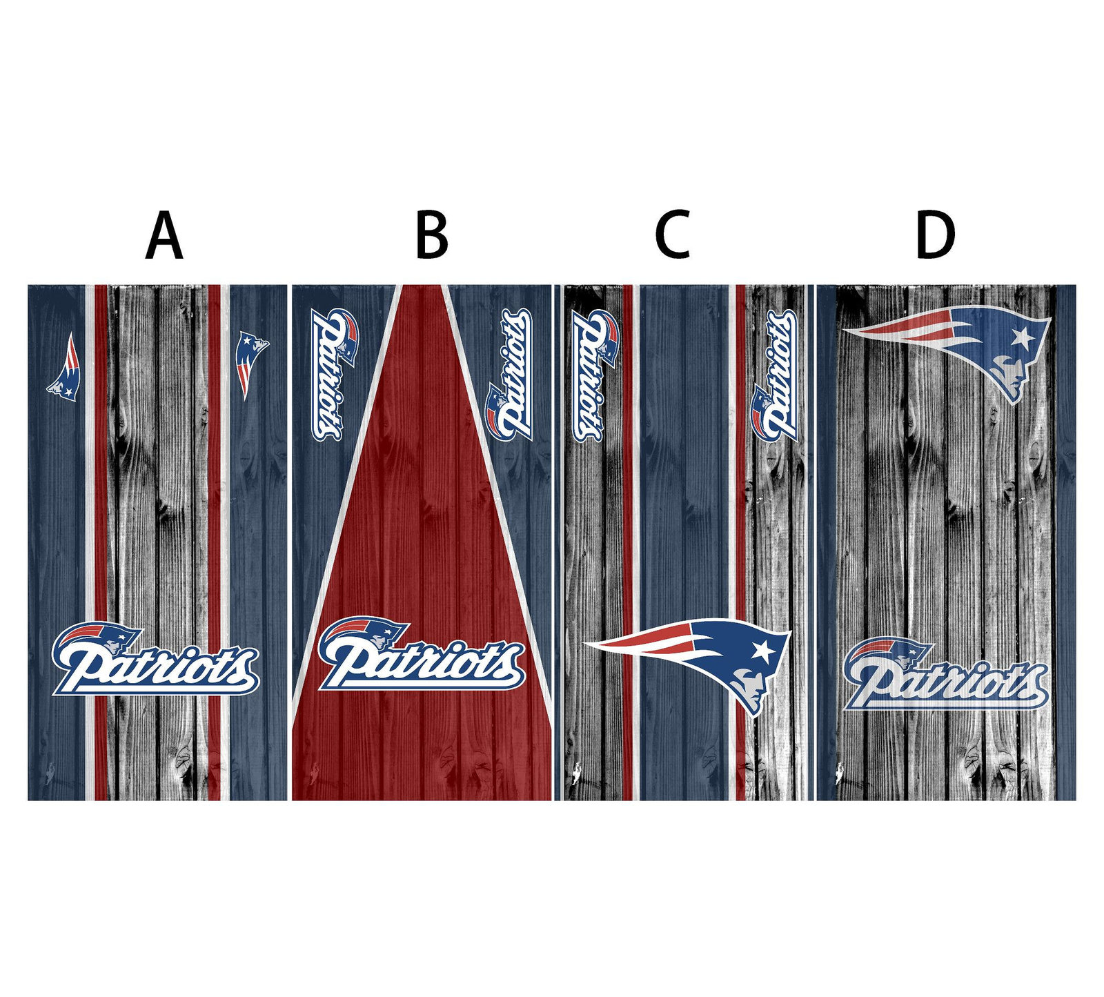Cornhole Board Vinyl Wrap Patriots - sold individually
