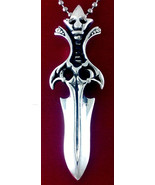 Sterling Silver Pendant...KING ARTHUR SWORD by Star Knights Heavy Rocker... - $125.00