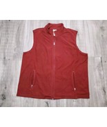 Scandia Woods Red Vest Women&#39;s Size XL Full Zip Pockets Lightweight RN81700 - £7.98 GBP