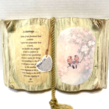 Vintage Book Of Love A Marriage Birds Mark Twain Quote 12 x 7.75 inch - £30.57 GBP
