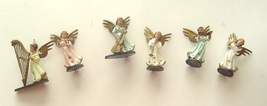 Miniature Angels Playing Music Celluloid Figurines  1960's Set of 6 - $19.99