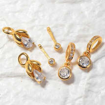 S925 Sterling Silver Zircon Pearl Tassel Pendant Bracelet Necklace Multi... - €2,21 EUR+