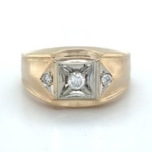 1/5ctw Diamond 14K Yellow Gold Ring 6.1g Size 9.75 - £995.69 GBP