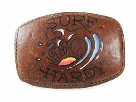 Sure Hardy Brown Leather Belt Buckle By ED HARDY 33116 - $34.64