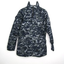 US Navy Working Uniform NWU Parka Size Small Long Blue Digital Camo Gore-Tex - £44.38 GBP