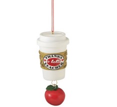 Midwest CBK Christmas Ornament Thanks a Latte Dangle Coffee Cup Teacher  Gift - £6.45 GBP