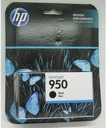 New HP 950 Genuine 2PK  Black Ink Cartridges  5/17 - £12.57 GBP