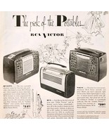 1950 RCA Victor Portable Radio Models Advertisement Vintage Electronics ... - $41.01 CAD