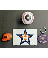 Houston Astros Baseball Vending Charms Lot of 4 Ball, Helmet, Key Chain 295 - £13.31 GBP
