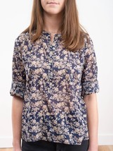 Isabel Marant Etoile Women&#39;s Maria Floral Print Cotton Blouse Tunic Top ... - $100.72