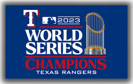 Texas Rangers Team Baseball Flag 90x150cm3x5ft World Series Champion 2023 Banner - $14.95