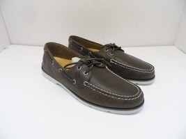 Sperry Top Sider Men&#39;s STS23674 Leeward Tumbled Boat Shoe Dark Olive Size 9M - £45.45 GBP