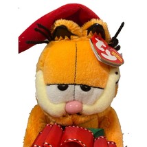 &#39;Happy Holidays&#39; Garfield the Cat Ty Beanie Baby MWMT Collectible Retired - £15.14 GBP