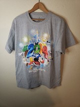 Walt Disney World 2014 Disneyland Mickey Mouse Gray Tshirt MENS LARGE goofy - £9.92 GBP